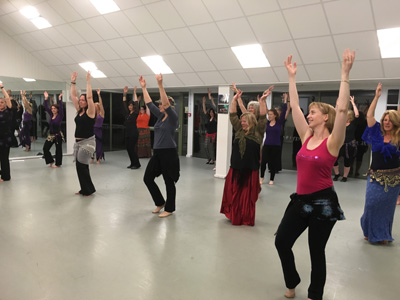JWAAD Summer School class in the Dance Centre at Wellington College Berkshire